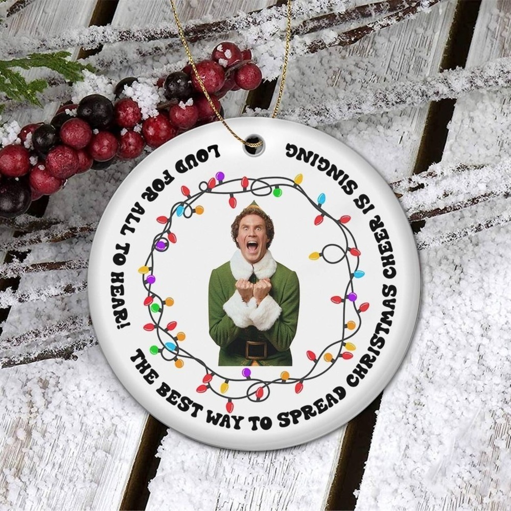 Christmas Ornament Elf Christmas Ornament Buddy Hobbs Ornament